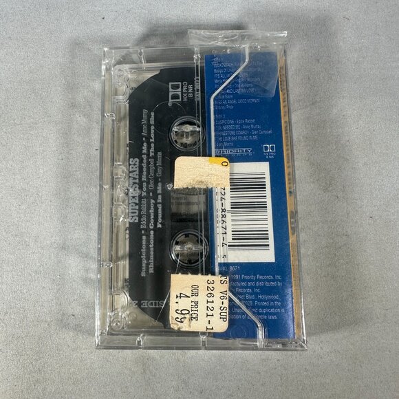 Countrys Greatest Hits Volume 6 Audio Cassette Superstars 1991 Priority Records - Picture 2 of 2